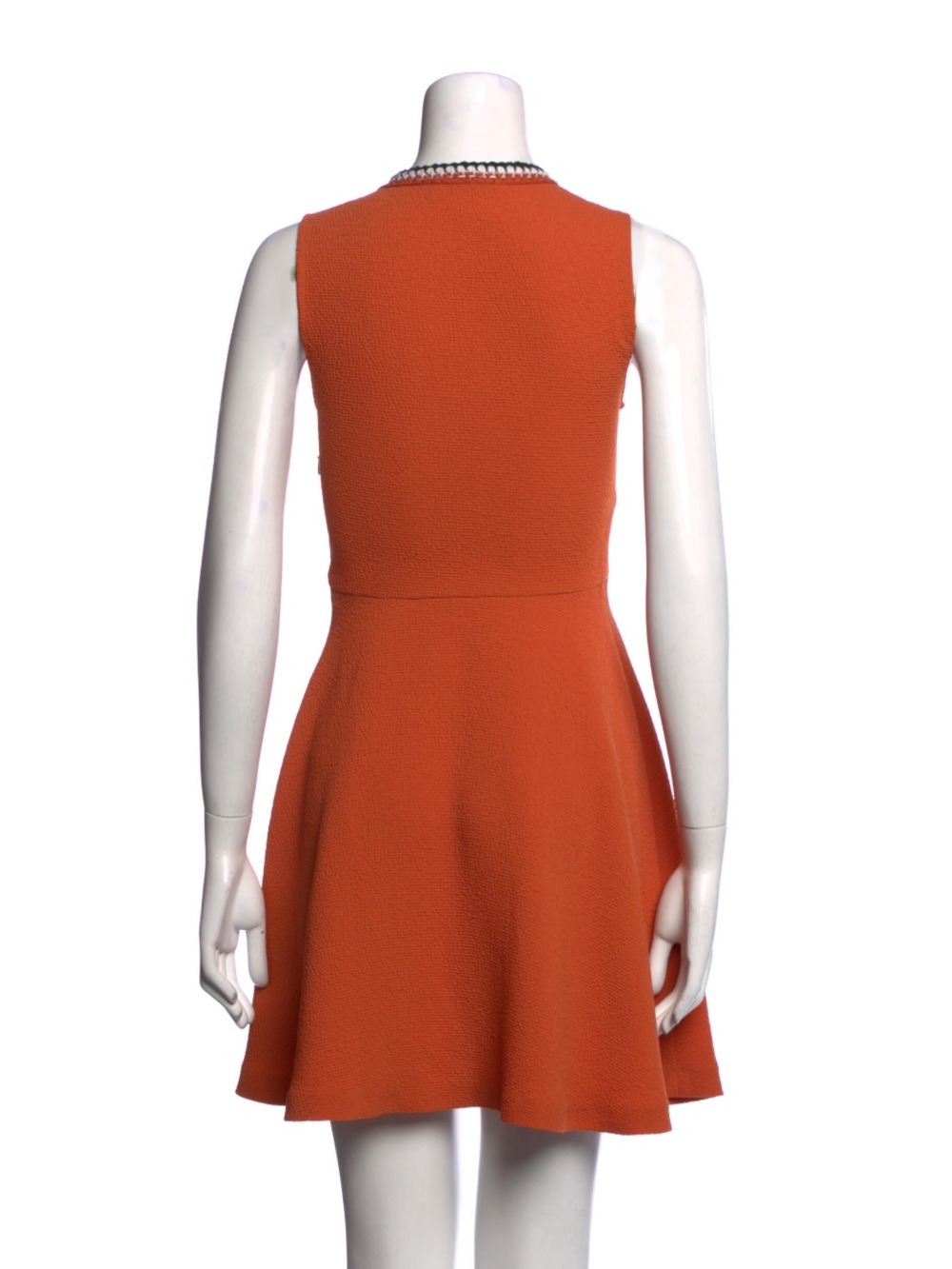 Sandro Orange Sleeveless A-Line Mini Dress - Picture 3 of 3